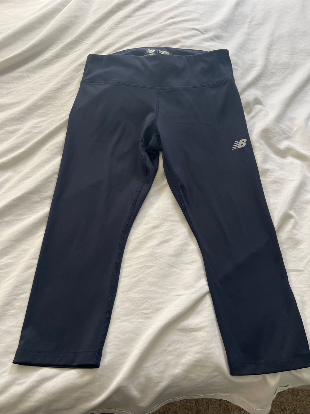 New Balance Navy Performance Cropped Leggings